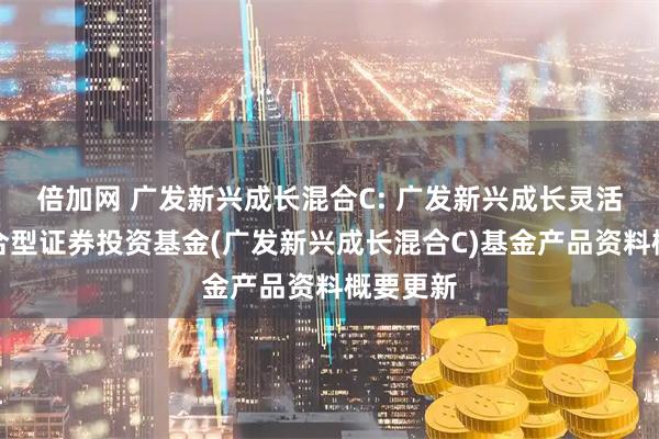 倍加网 广发新兴成长混合C: 广发新兴成长灵活配置混合型证券投资基金(广发新兴成长混合C)基金产品资料概要更新